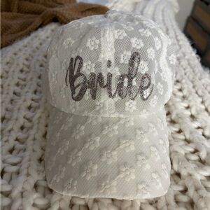 Bride flower lace cap